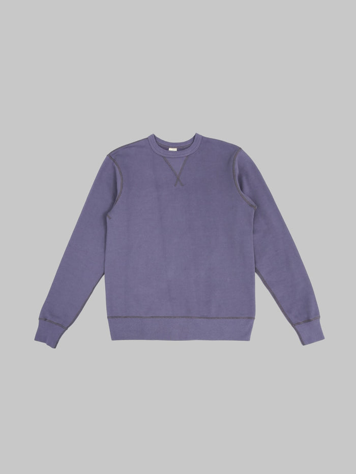 Buzz Ricksons BR65622 Set In Crewneck Sweatshirt Navy front