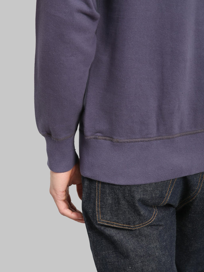 Buzz Ricksons BR65622 Set In Crewneck Sweatshirt Navy ribbed cuff