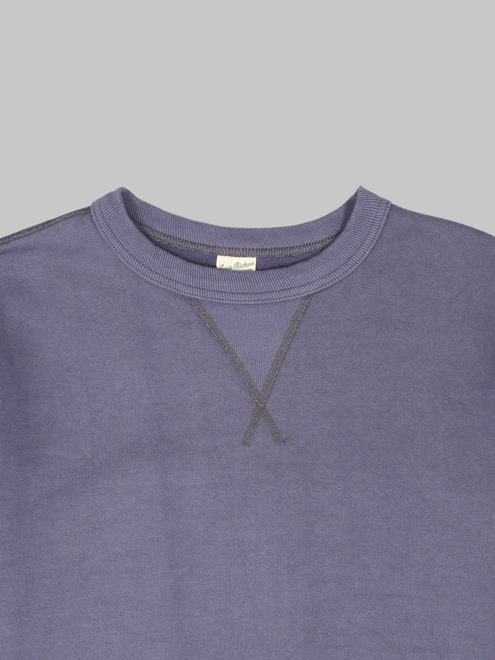 Buzz Ricksons BR65622 Set In Crewneck Sweatshirt Navy chest