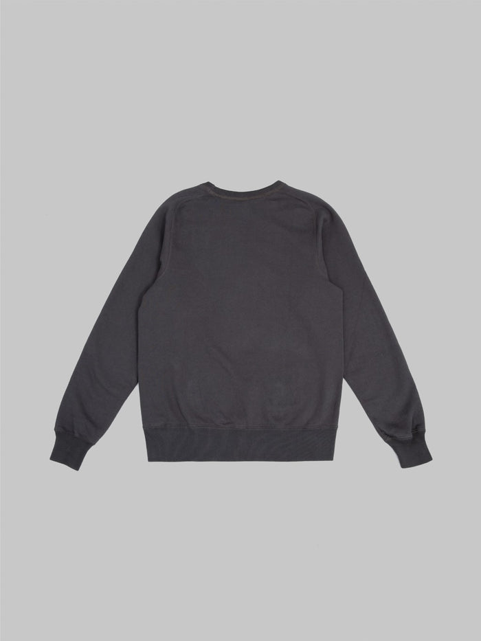 buzz ricksons freedom sleeve 13oz tubular sweatshirt black back