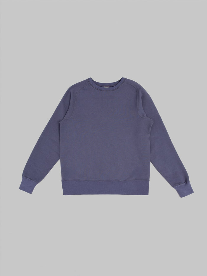buzz ricksons freedom sleeve 13oz tubular sweatshirt navy front