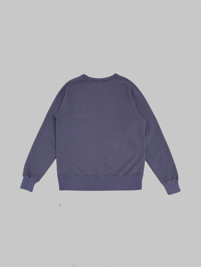buzz ricksons freedom sleeve 13oz tubular sweatshirt navy 100 cotton