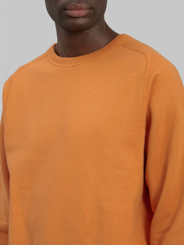 buzz ricksons freedom sleeve 13oz tubular sweatshirt orange chest