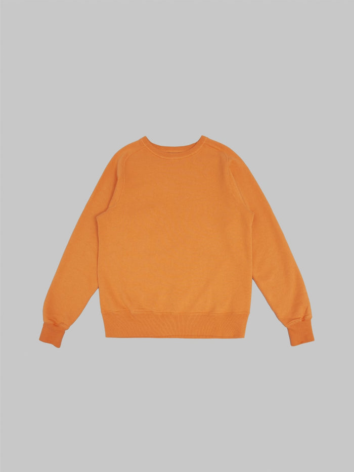 buzz ricksons freedom sleeve 13oz tubular sweatshirt orange front