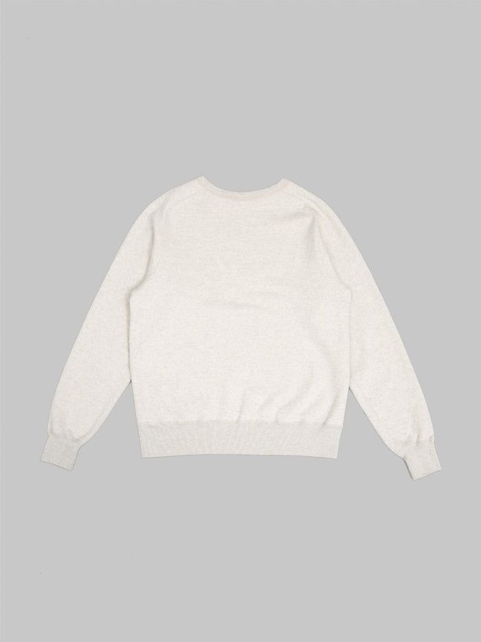 buzz ricksons freedom sleeve sweatshirt logo grey back