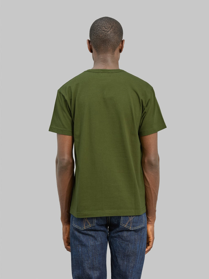 Buzz Rickson's BR78711 Loopwheel Pocket T-Shirt Olive