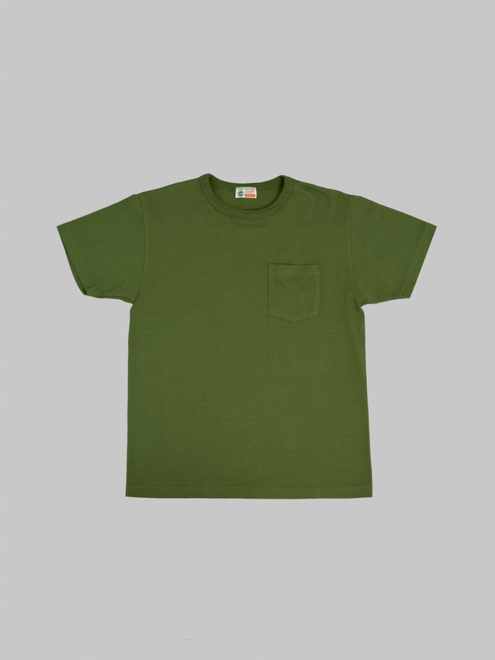 Buzz Rickson's BR78711 Loopwheel Pocket T-Shirt Olive