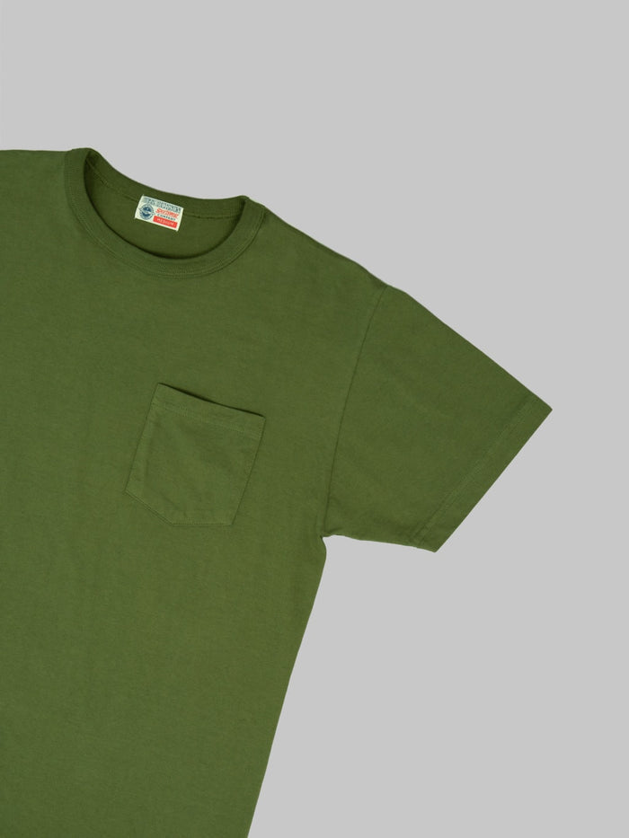 Buzz Rickson's BR78711 Loopwheel Pocket T-Shirt Olive