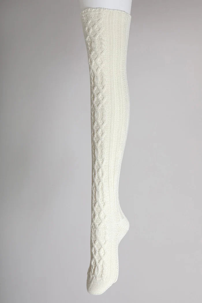 Cable Knit Knee Socks image 2