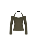 CALVIN LONG SLEEVE TOP KHAKI