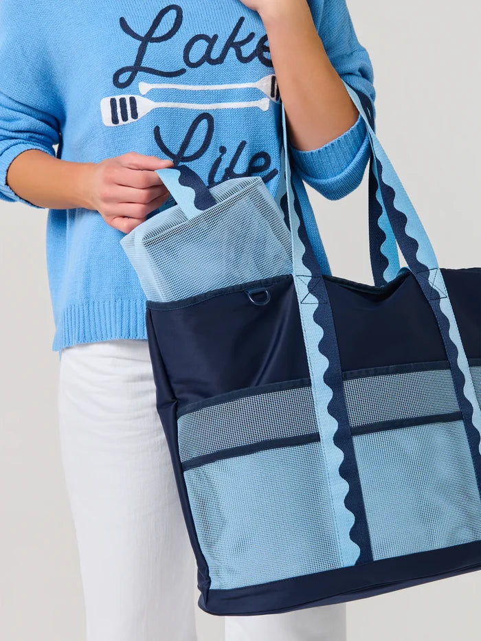 Camden Neoprene Tote, NAVY