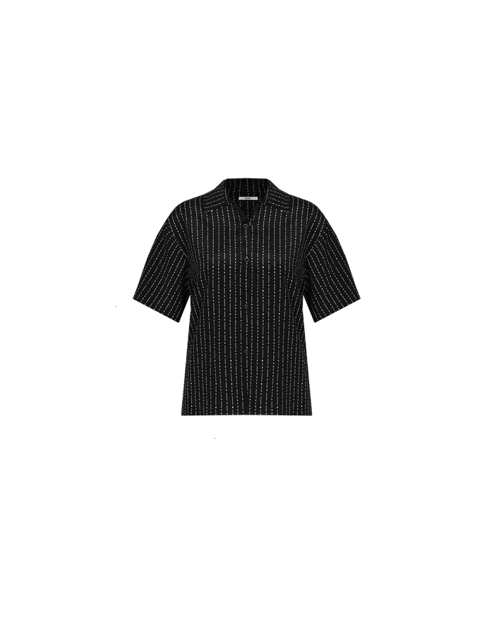 CAMERON SILK SHIRT BLACK BAMBOO