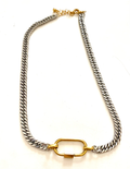 Carabiner Charm Necklace- Steel Waterproof