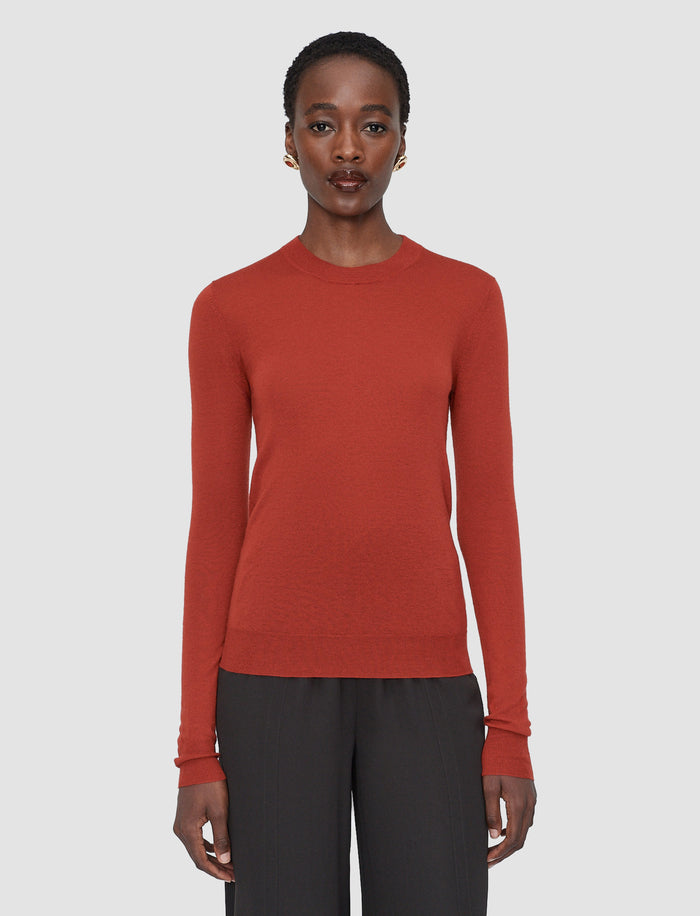Red Cashair Round Neck Jumper - Joseph