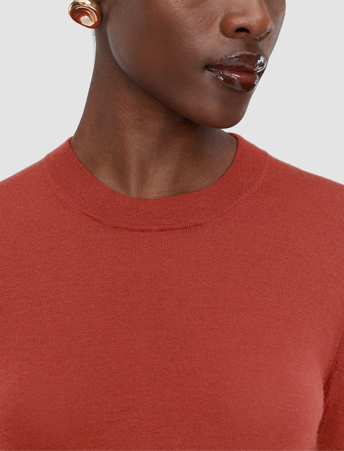 Red Cashair Round Neck Jumper - Joseph