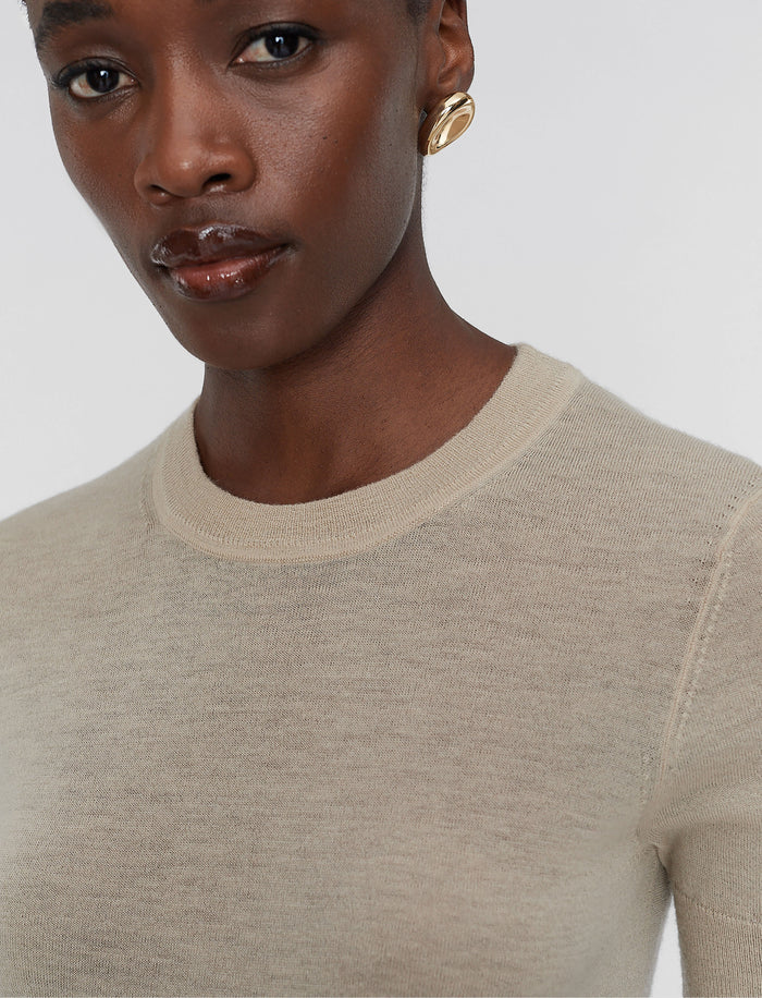 Beige Cashair Top - Joseph