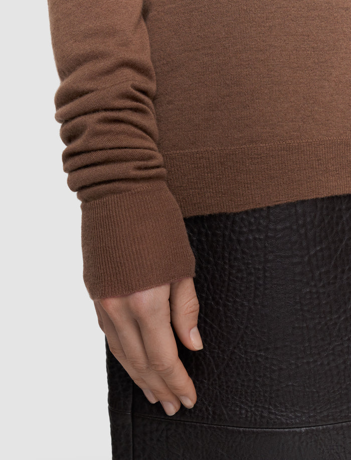 Brown Cashair V Neck Jumper - Joseph