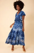 Catalina Tiered Maxi Skirt, color_navy