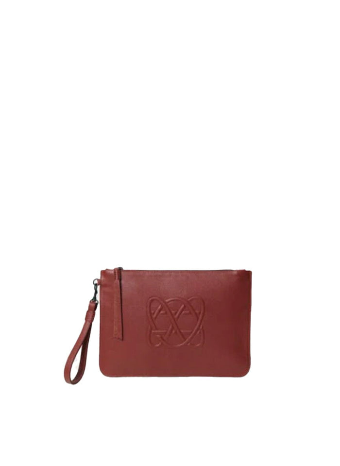 Pochette Callista Crafts CC Pochette Grained Leather Red O/S Apoella
