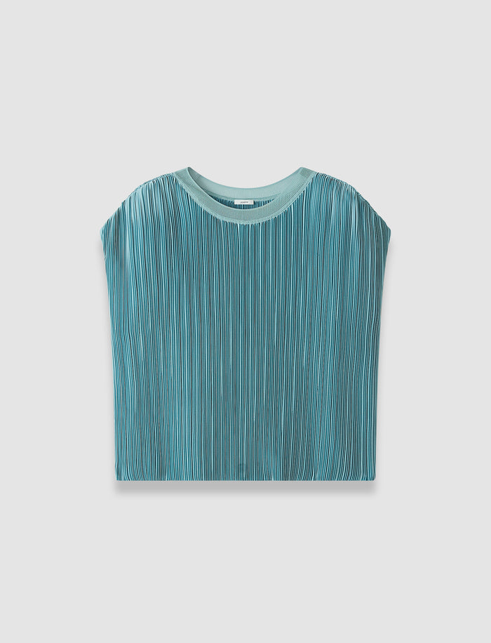 Cedre Pleated Satin Top