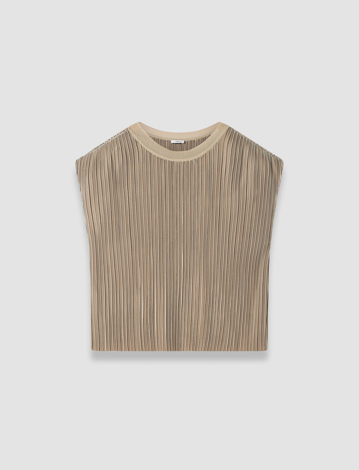 Cedre Pleated Satin Top
