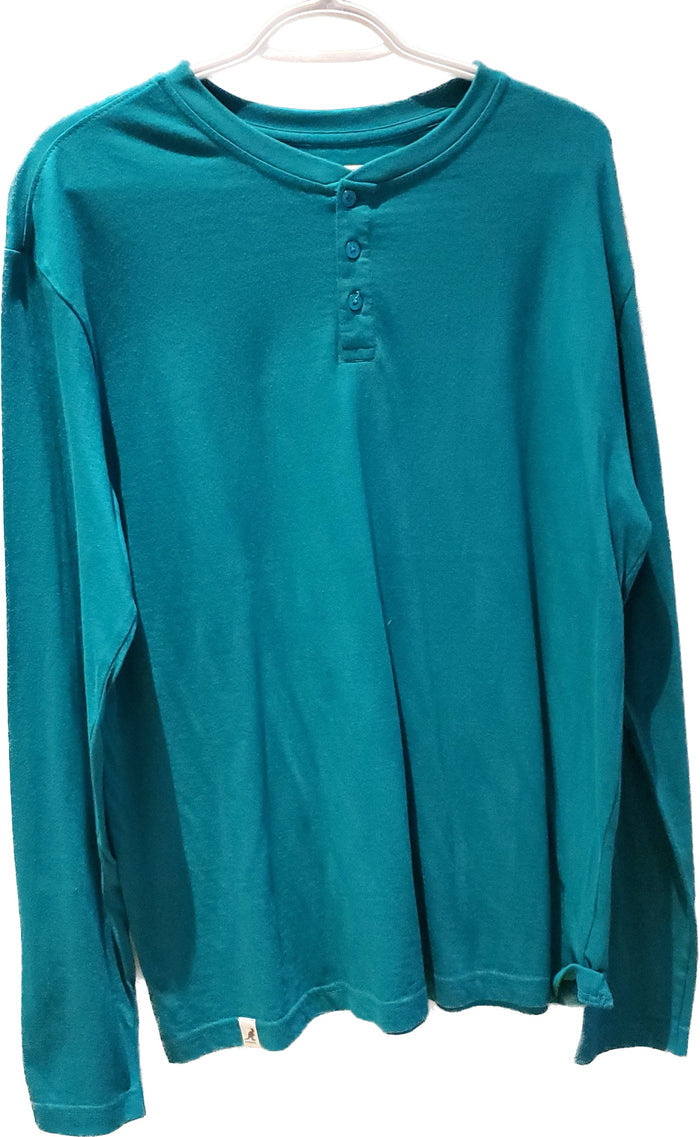 Chandail Manches Longues Kangol turquoise avec 3 boutons