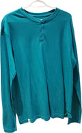 Chandail Manches Longues Kangol turquoise avec 3 boutons