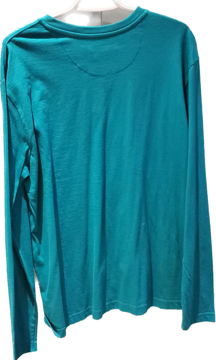 Chandail Manches Longues Kangol turquoise avec 3 boutons