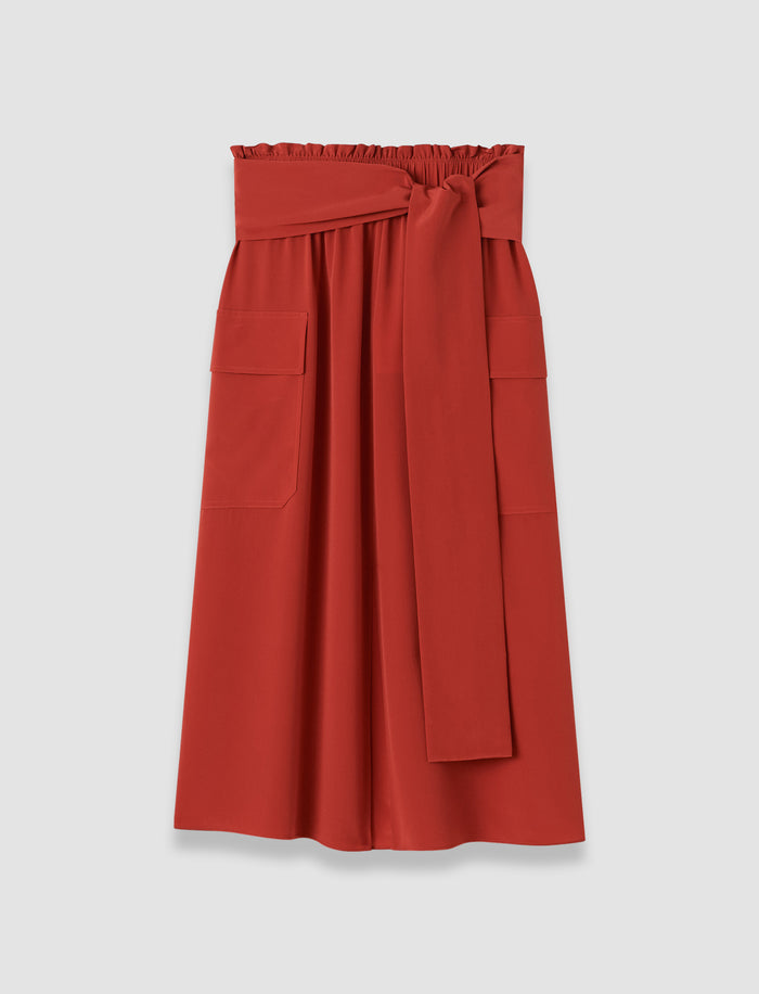 Charai Crepe de Soie Silk Skirt
