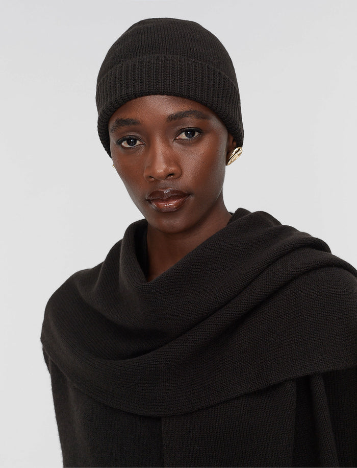 Brown Chia Light Pure Cashmere Hat - Joseph