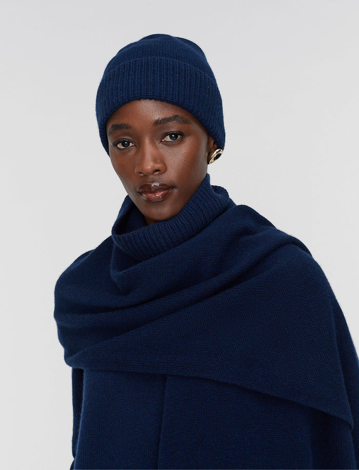 Blue Chia Light Pure Cashmere Hat - Joseph