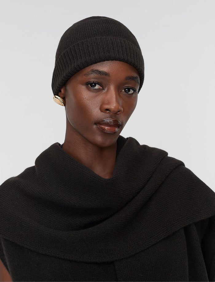 Brown Chia Light Pure Cashmere Hat - Joseph