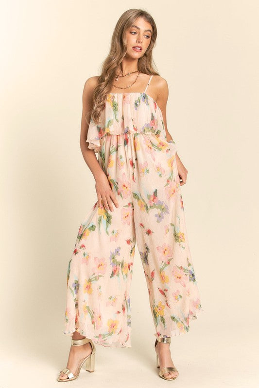 Chiffon Floral  Sleeveless Romper image 2