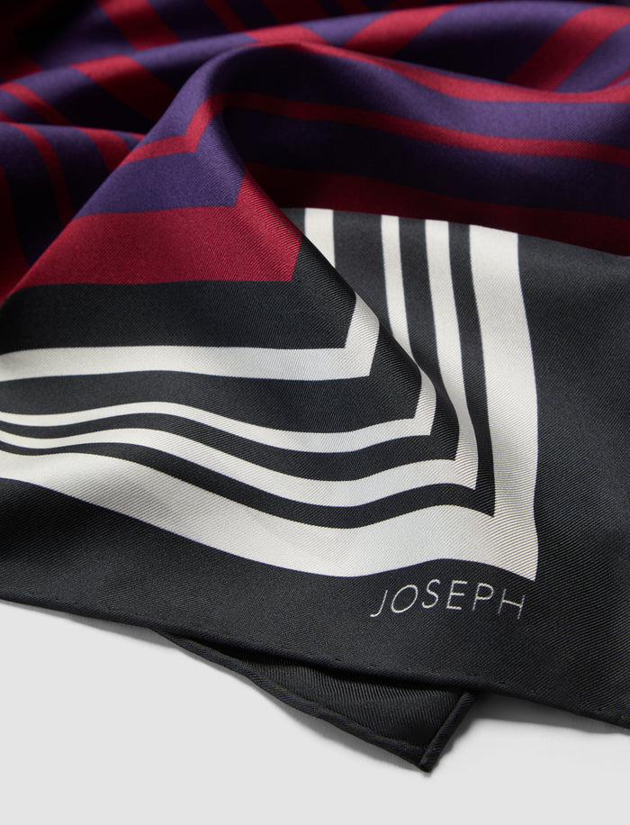 Multicolour Chilie Silk Scarf - Joseph