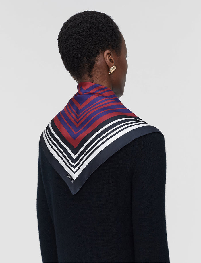 Multicolour Chilie Silk Scarf - Joseph