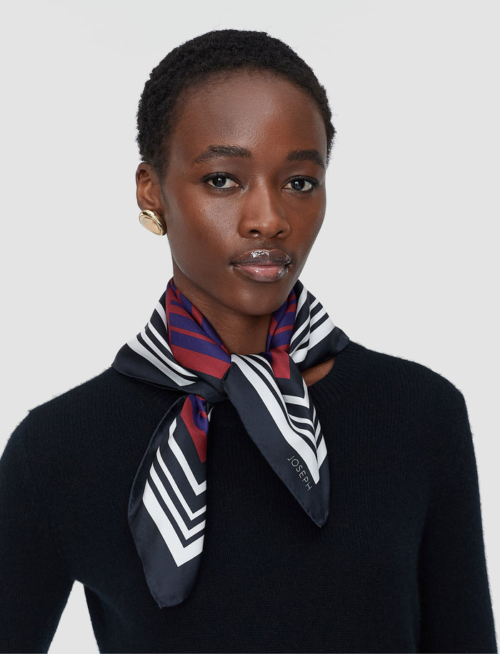 Multicolour Chilie Silk Scarf - Joseph