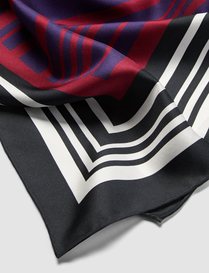 Multicolour Chilie Silk Scarf - Joseph