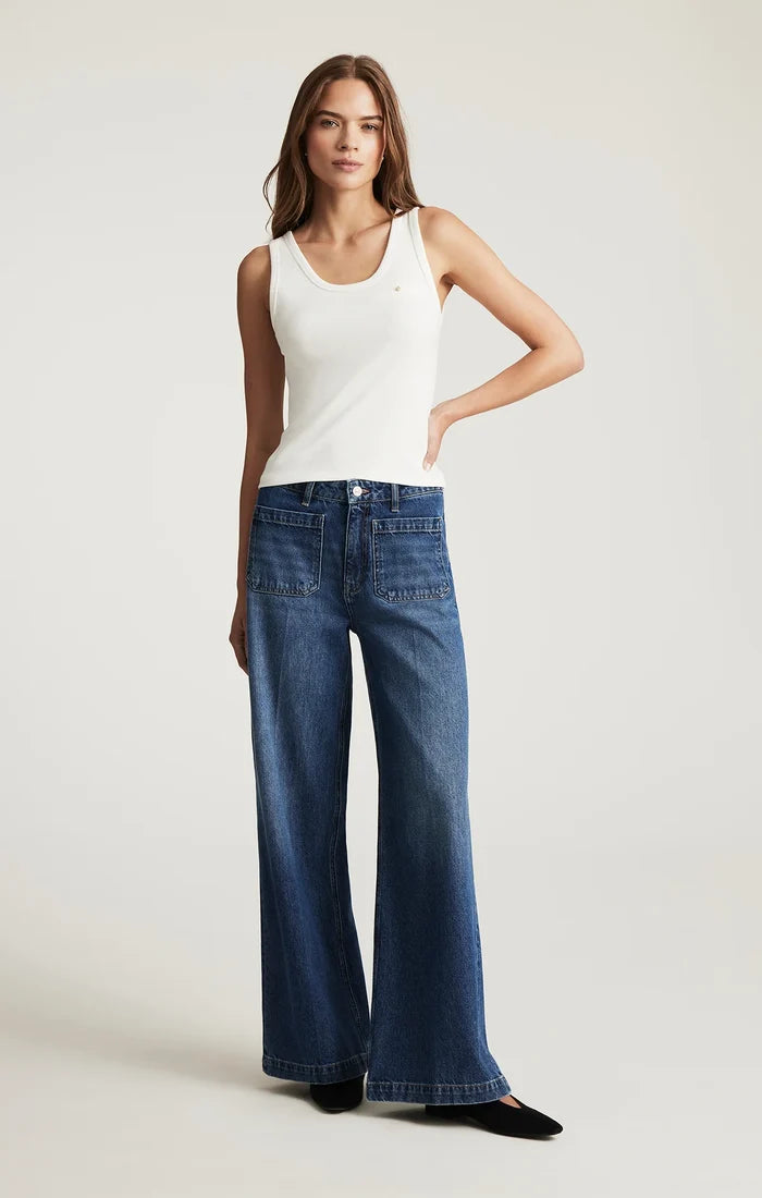 Christine Dark Brushed Classic Denim