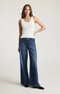 Christine Dark Brushed Classic Denim