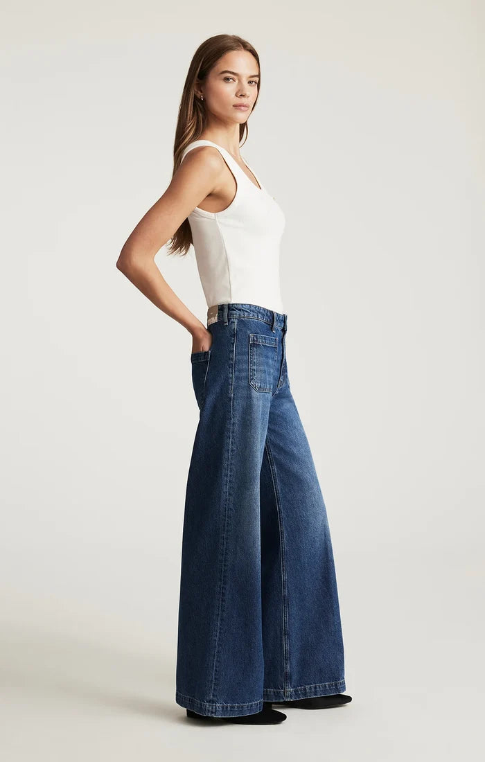 Christine Dark Brushed Classic Denim