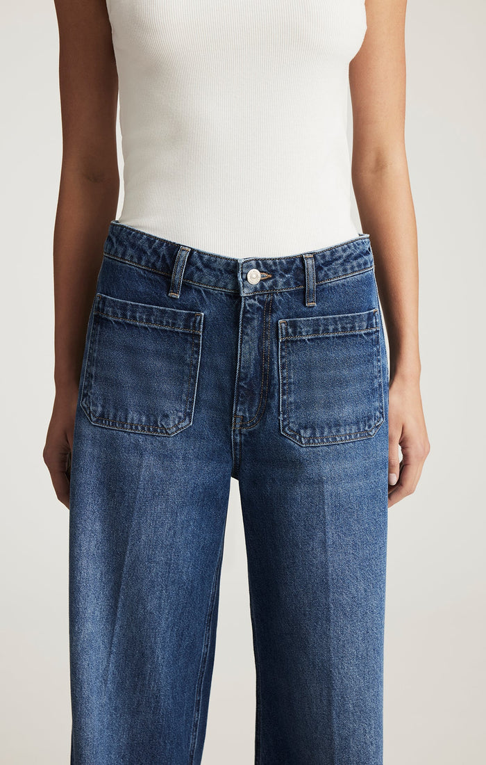 Christine Dark Brushed Classic Denim