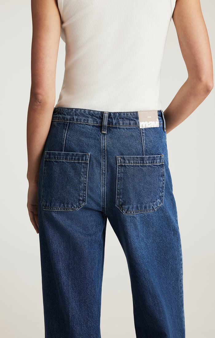 Christine Dark Brushed Classic Denim