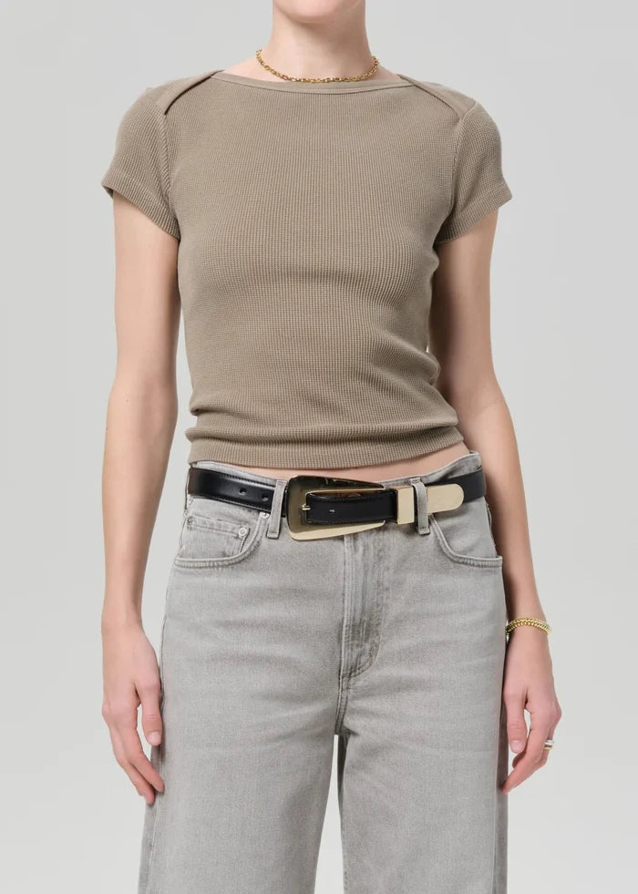Citizens of Humanity - Bezal Baby Waffle Tee - Kalifornia Jean Bar