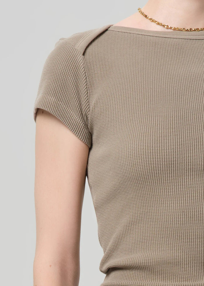 Citizens of Humanity - Bezal Baby Waffle Tee - Kalifornia Jean Bar