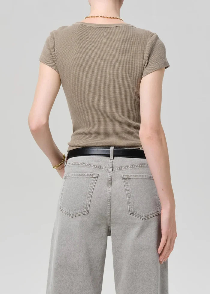 Citizens of Humanity - Bezal Baby Waffle Tee - Kalifornia Jean Bar