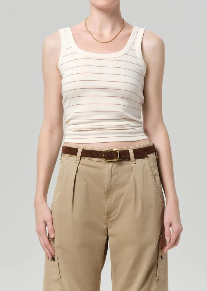 Citizens of Humanity - Faye Tank Golden Pinstripe - Kalifornia Jean Bar