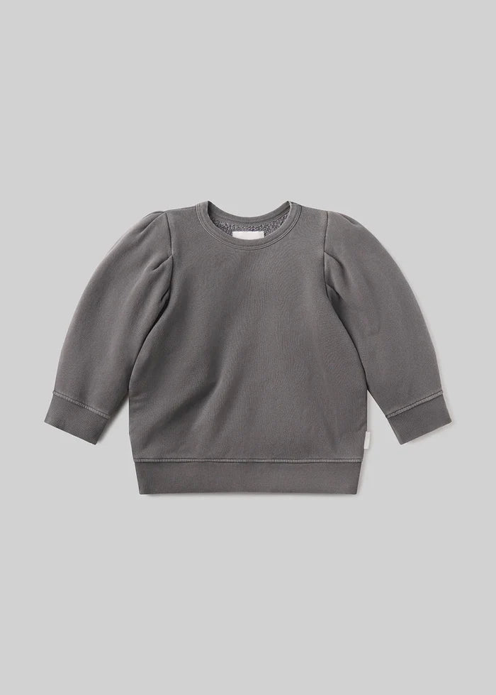 Citizens of Humanity - Heather Grey Pleated Short Sleeve Crew - Kalifornia Jean Bar