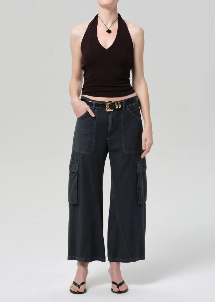 Citizens of Humanity - Thassos Twisted Seam Utility Pant Washed Black - Kalifornia Jean Bar