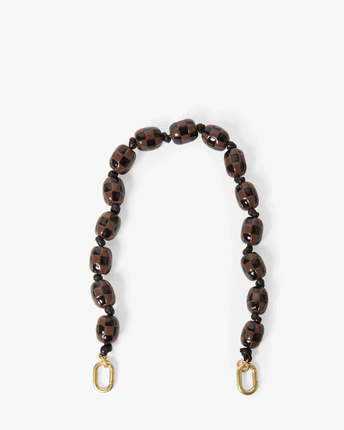 Clare V. - Shortie Strap Black Brown Checker - Kalifornia Jean Bar