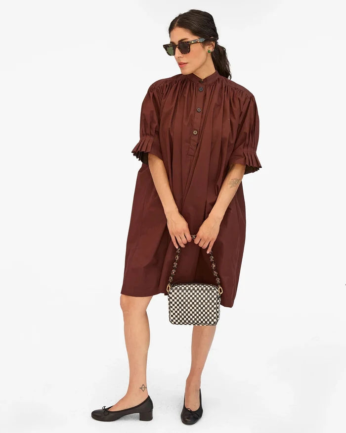 Clare V. - Shortie Strap Black Brown Checker - Kalifornia Jean Bar